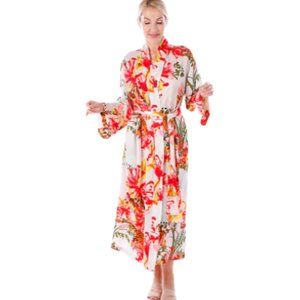 N Natori Printed Satin Robe